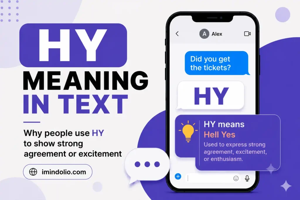 HY Meaning in Text