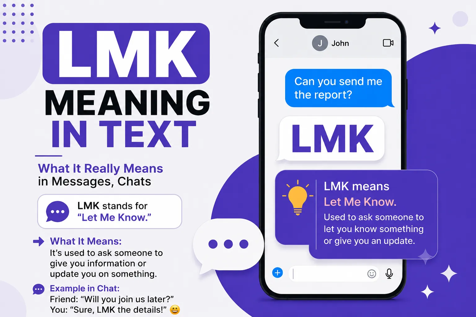 LMK Meaning in Text