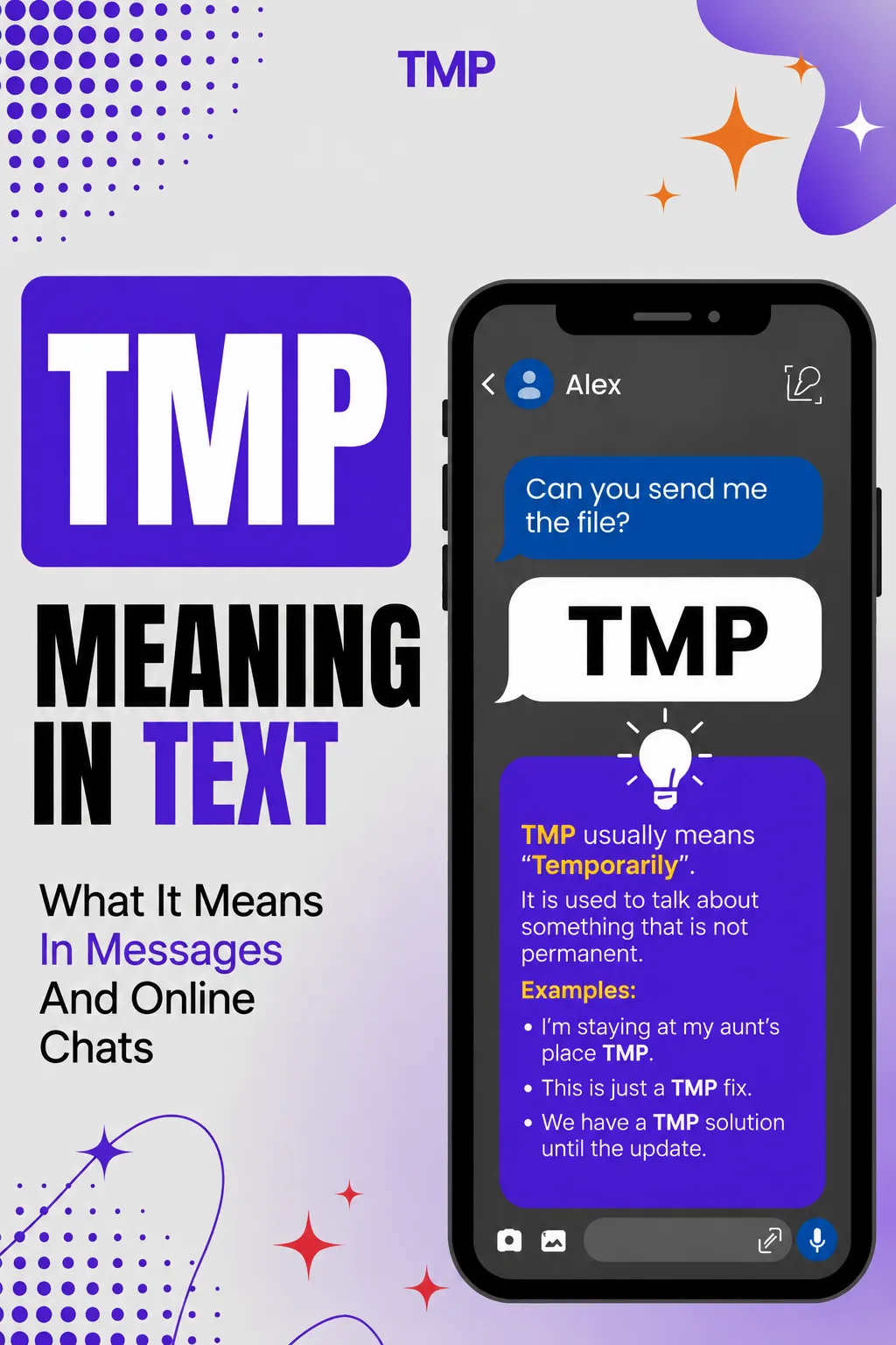 TMP Meaning In Text