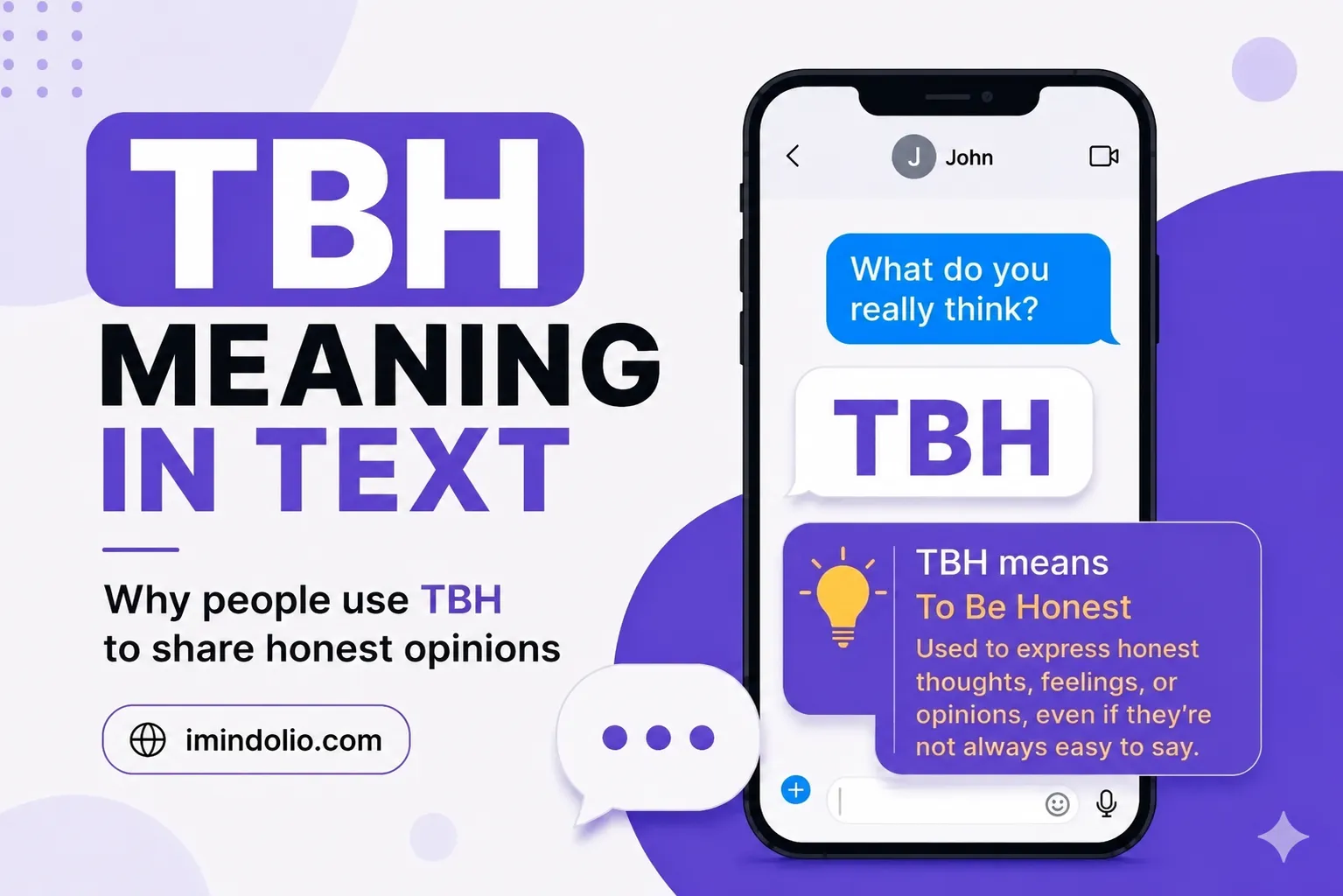 TBH Meaning In Text