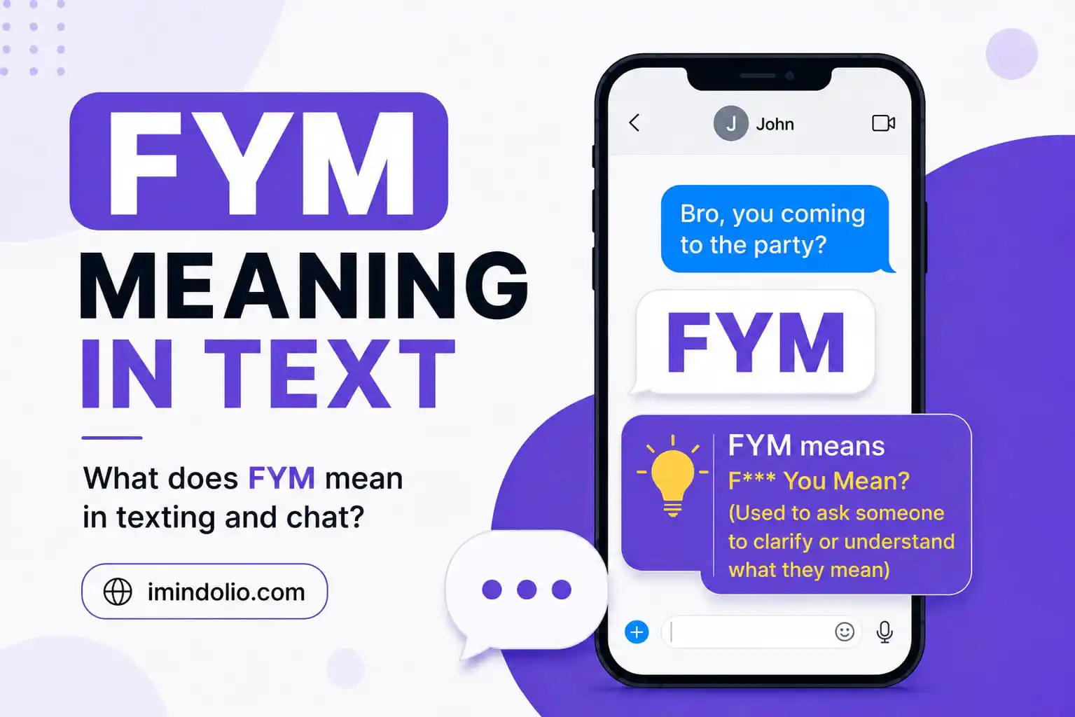 FYM Meaning in Text