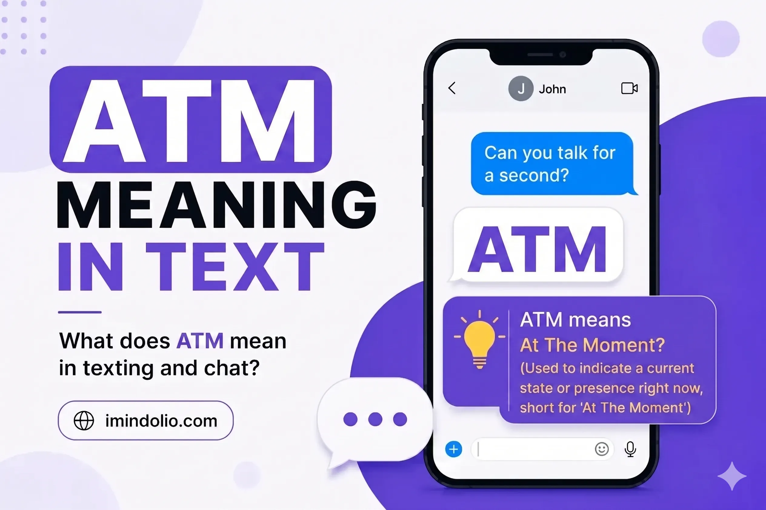 ATM Meaning in Text