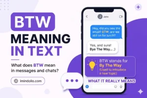BTW Meaning in Text