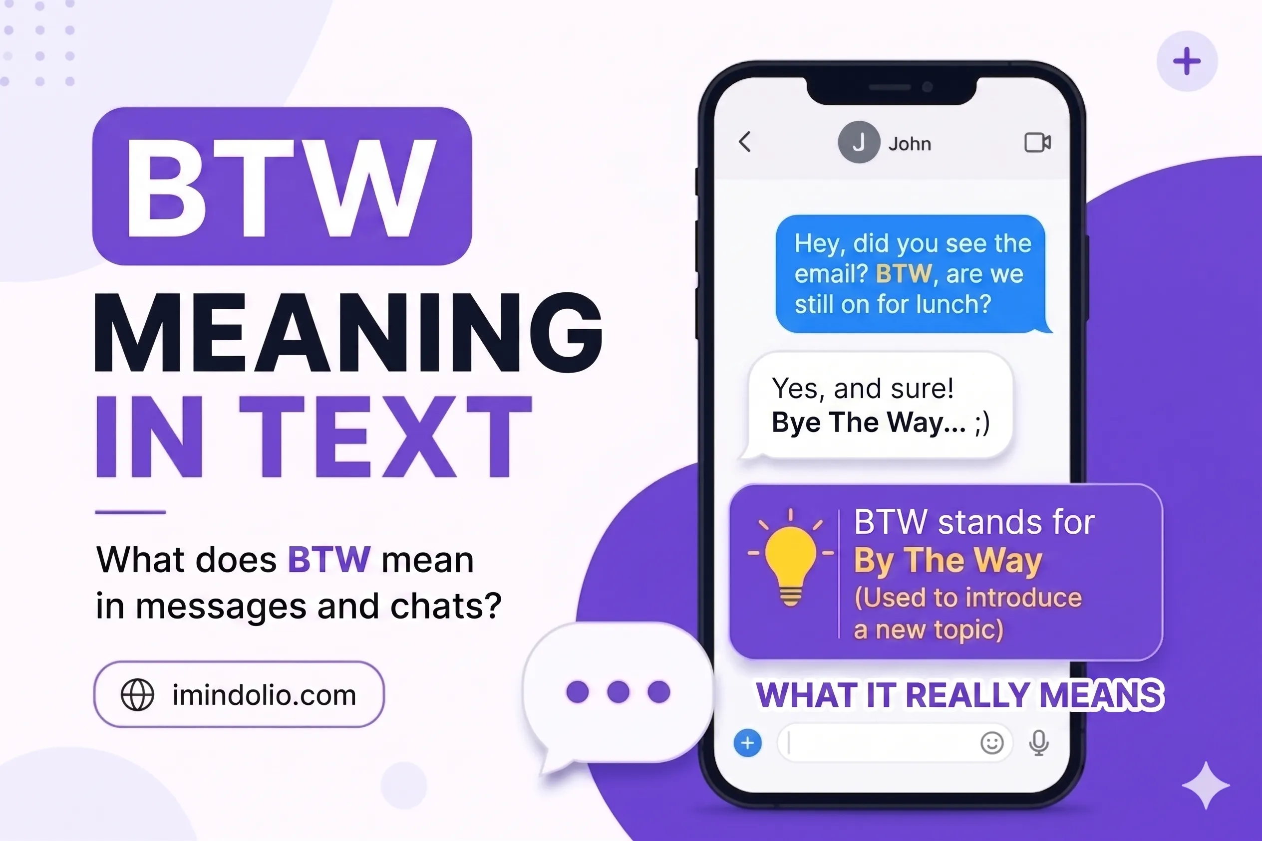 BTW Meaning in Text