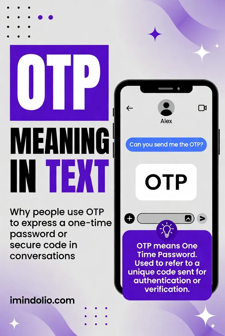 OTP Meaning In Text