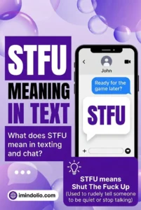 STFU Meaning In Text